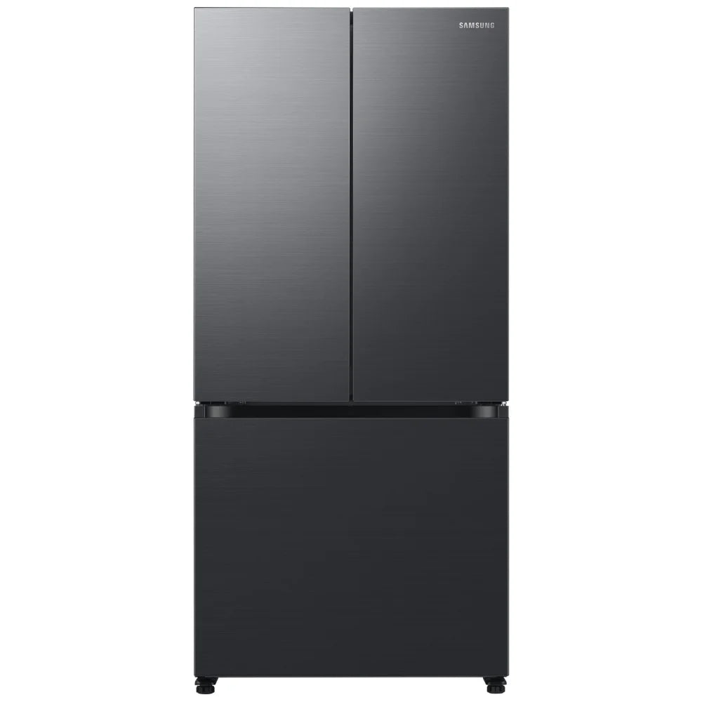 Samsung RF18A5101MT Counter Depth French Door Refrigerator, 33 inch Width, 18 cu. ft. Capacity, Counter Depth, Ice Dispenser (Freezer Located), ENERGY STAR Certified, Black Caviar Matt colour, Twin Cooling Plus™