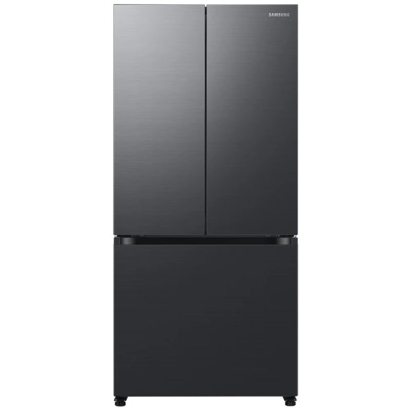Samsung RF18A5101MT Counter Depth French Door Refrigerator, 33 inch Width, 18 cu. ft. Capacity, Counter Depth, Ice Dispenser (Freezer Located), ENERGY STAR Certified, Black Caviar Matt colour, Twin Cooling Plus™