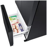 Samsung RF18A5101MT Counter Depth French Door Refrigerator, 33 inch Width, 18 cu. ft. Capacity, Counter Depth, Ice Dispenser (Freezer Located), ENERGY STAR Certified, Black Caviar Matt colour