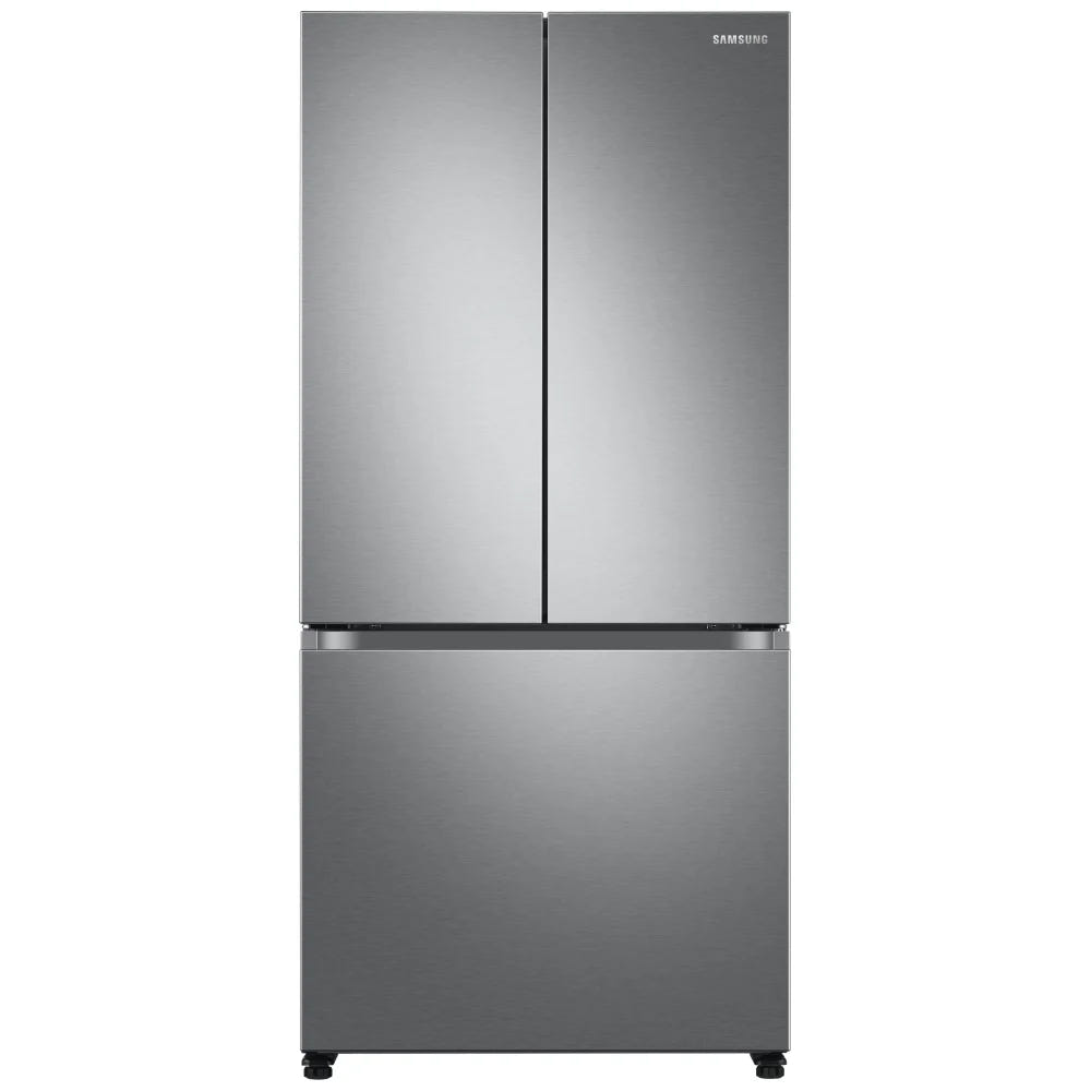 Samsung RF18A5101SR - RF18A5101SR/AA French Door Refrigerator, 33 inch Width, ENERGY STAR Certified, 18 cu. ft. Capacity, Counter Depth, Ice Dispenser (Freezer Located), Stainless Steel colour