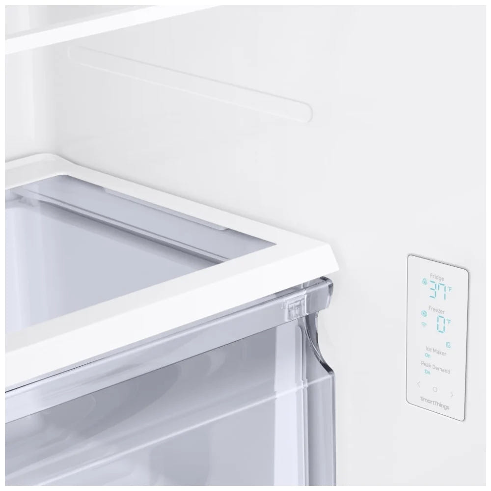 Samsung RF18A5101SR - RF18A5101SR/AA French Door Refrigerator, 33 inch Width, ENERGY STAR Certified, 18 cu. ft. Capacity, Counter Depth, Ice Dispenser (Freezer Located), Stainless Steel colour