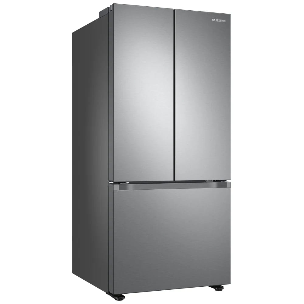 Samsung RF22A4111SR - RF22A4111SR/AA French Door Refrigerator, 30 inch Width, ENERGY STAR Certified, 21.8 cu. ft. Capacity, Ice Dispenser (Freezer Located), Stainless Steel colour Digital Inverter Compressor, All-Around Cooling, Power Cool / Power Freeze