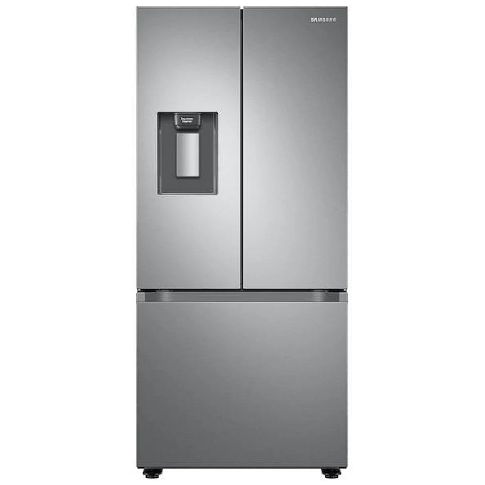 Samsung RF22A4221SR - RF22A4221SR/AA French Door Refrigerator, 30 inch Width, ENERGY STAR Certified, 22 cu. ft. Capacity, Water Dispenser (Exterior), Ice Dispenser (Freezer Located), Stainless Steel colour