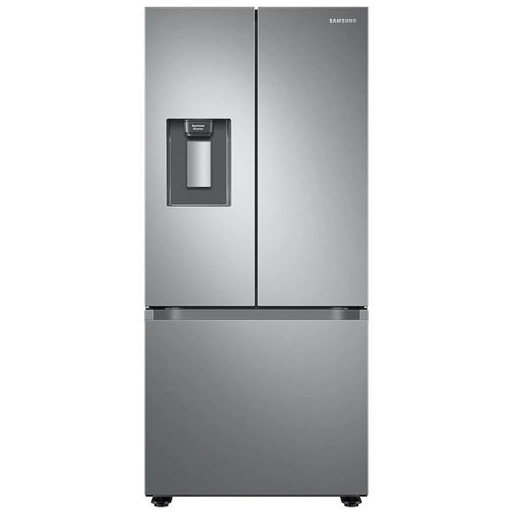 Samsung RF22A4221SR - RF22A4221SR/AA French Door Refrigerator, 30 inch Width, 22 cu. ft. Capacity, Water Dispenser (Exterior), Ice Dispenser (Freezer Located), ENERGY STAR Certified, Stainless Steel colour