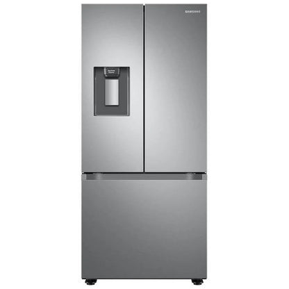 Samsung RF22A4221SR - RF22A4221SR/AA French Door Refrigerator, 30 inch Width, ENERGY STAR Certified, 22 cu. ft. Capacity, Water Dispenser (Exterior), Ice Dispenser (Freezer Located), Stainless Steel colour