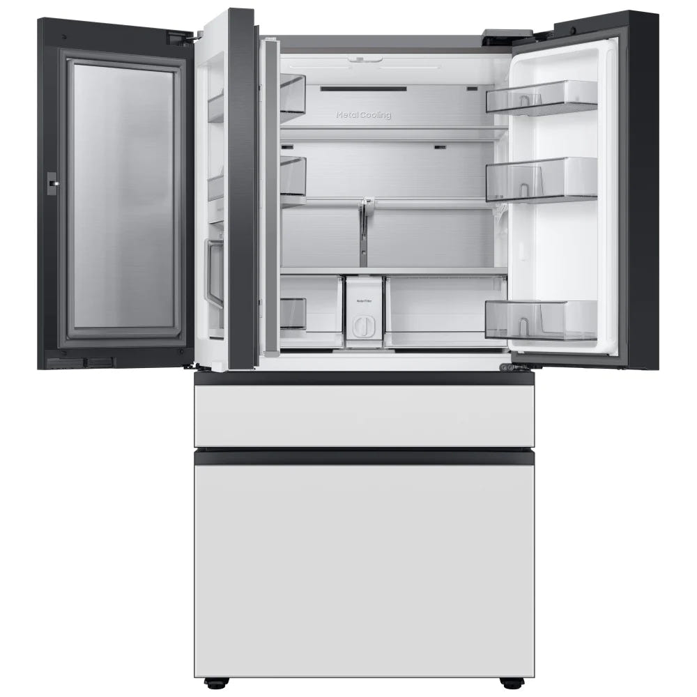 Samsung Bespoke RF23BB8600APAA Counter Depth French Door Refrigerator, 36 inch Width, ENERGY STAR Certified, 22.8 cu. ft. Capacity, Counter Depth, Custom Panel Ready, Water Dispenser (Interior), Ice Dispenser (Freezer Located),