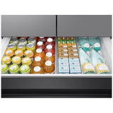 Samsung Bespoke RF23BB8600QLAA Counter Depth French Door Refrigerator, 36 inch Width, 22.8 cu. ft. Capacity, Counter Depth, Water Dispenser (Interior), Ice Dispenser (Freezer Located), ENERGY STAR Certified, Stainless Steel colour