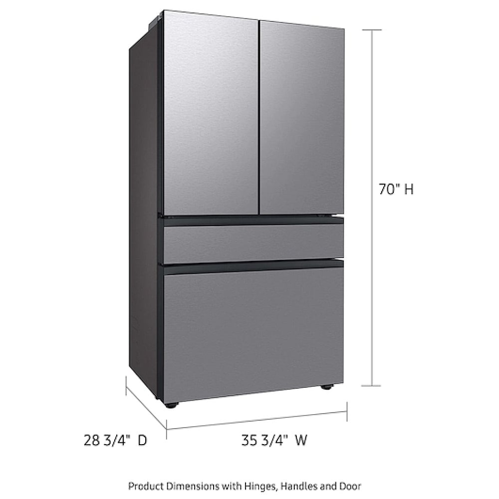 Samsung Bespoke RF23BB8600QLAA Counter Depth French Door Refrigerator