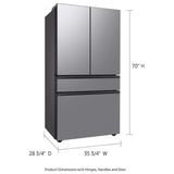 Samsung Bespoke RF23BB8600QLAA Counter Depth French Door Refrigerator, 36 inch Width, 22.8 cu. ft. Capacity, Counter Depth, Water Dispenser (Interior), Ice Dispenser (Freezer Located), ENERGY STAR Certified, Stainless Steel colour