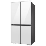 Samsung Bespoke RF23DB960012AA Counter Depth French Door Refrigerator, 36 inch Width, 22.8 cu. ft. Capacity, Counter Depth, Custom Panel Ready, Water Dispenser (Interior), Ice Dispenser (Freezer Located), ENERGY STAR Certified, White Glass colour