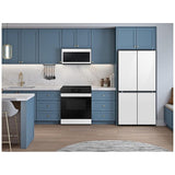 Samsung Bespoke RF23DB960012AA Counter Depth French Door Refrigerator, 36 inch Width, 22.8 cu. ft. Capacity, Counter Depth, Custom Panel Ready, Water Dispenser (Interior), Ice Dispenser (Freezer Located), ENERGY STAR Certified, White Glass colour