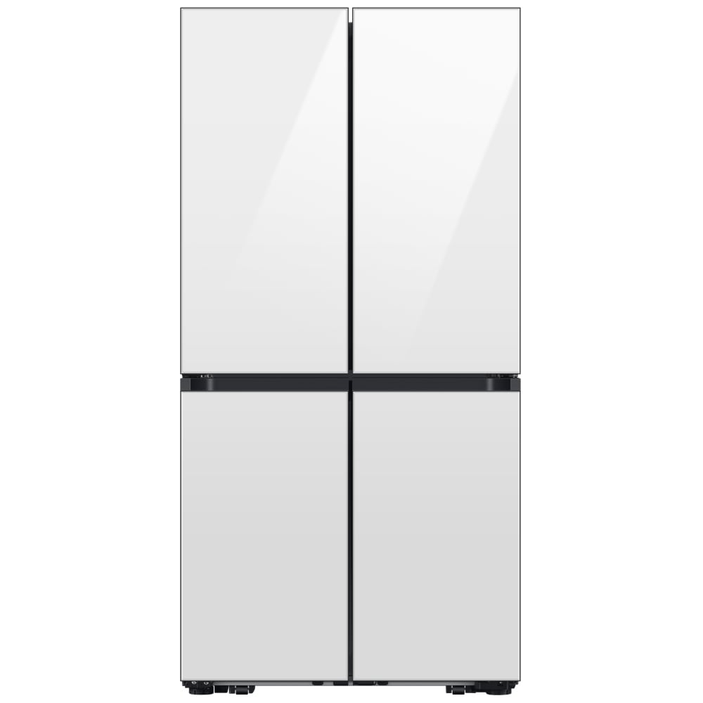 Samsung Bespoke RF23DB960012AA Counter Depth French Door Refrigerator, 36 inch Width, 22.8 cu. ft. Capacity, Counter Depth, Custom Panel Ready, Water Dispenser (Interior), Ice Dispenser (Freezer Located), ENERGY STAR Certified, White Glass colour