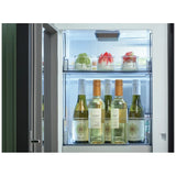 Samsung Bespoke RF23DB9700QLAA Counter Depth French Door Refrigerator, 36 inch Width, 22.8 cu. ft. Capacity, Counter Depth, Custom Panel Ready, Water Dispenser (Interior), Ice Dispenser (Freezer Located), ENERGY STAR Certified, Stainless Steel colour