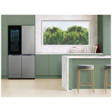 Samsung Bespoke RF23DB9700QLAA Counter Depth French Door Refrigerator, 36 inch Width, 22.8 cu. ft. Capacity, Counter Depth, Custom Panel Ready, Water Dispenser (Interior), Ice Dispenser (Freezer Located), ENERGY STAR Certified, Stainless Steel colour