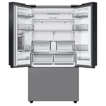 Samsung Bespoke RF24BB6200QLAA Bottom Freezer Counter Depth French Door Refrigerator, 36 inch Width, ENERGY STAR Certified, 23.9 cu. ft. Capacity, Counter Depth, Water Dispenser (Interior), Ice Dispenser (Freezer Located), Stainless Steel colour
