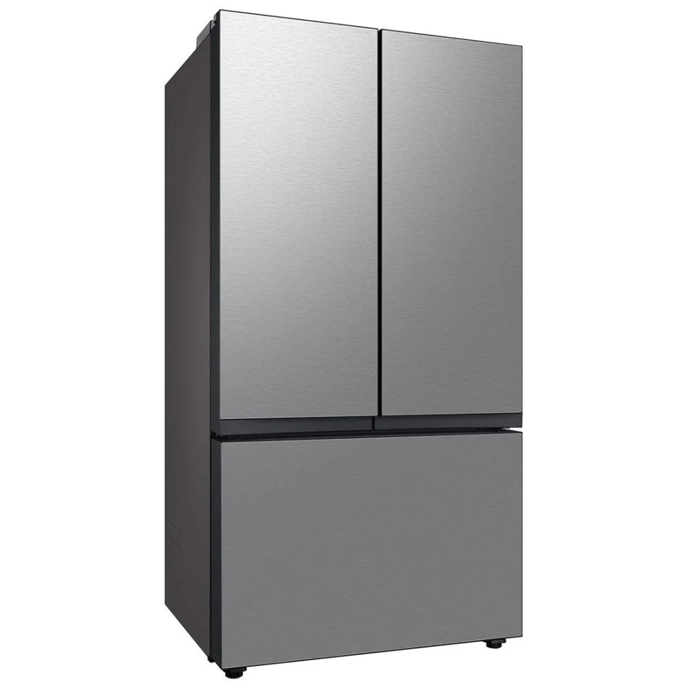 Samsung Bespoke RF24BB6200QLAA Bottom Freezer Counter Depth French Door Refrigerator, 36 inch Width, ENERGY STAR Certified, 23.9 cu. ft. Capacity, Counter Depth, Water Dispenser (Interior), Ice Dispenser (Freezer Located), Stainless Steel colour