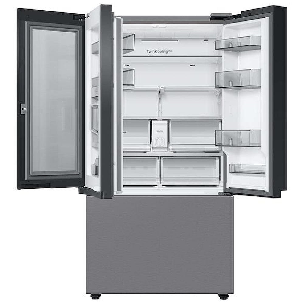 Samsung Bespoke RF24BB6600QLAA Counter Depth French Door Refrigerator, 36 inch Width, ENERGY STAR Certified, 23.9 cu. ft. Capacity, Counter Depth, Water Dispenser (Interior), Ice Dispenser (Freezer Located)