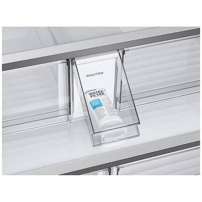 Samsung Bespoke RF24BB6600QLAA Counter Depth French Door Refrigerator, 36 inch Width, ENERGY STAR Certified, 23.9 cu. ft. Capacity, Counter Depth, Water Dispenser (Interior), Ice Dispenser (Freezer Located)