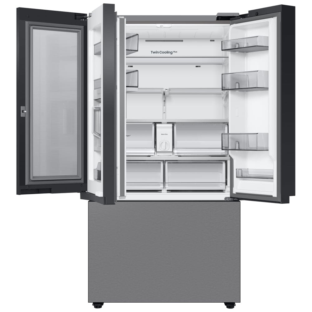 Samsung Bespoke RF24BB6600QLAA Counter Depth French Door Refrigerator, 36 inch Width, ENERGY STAR Certified, 23.9 cu. ft. Capacity, Counter Depth, Water Dispenser (Interior), Ice Dispenser (Freezer Located)