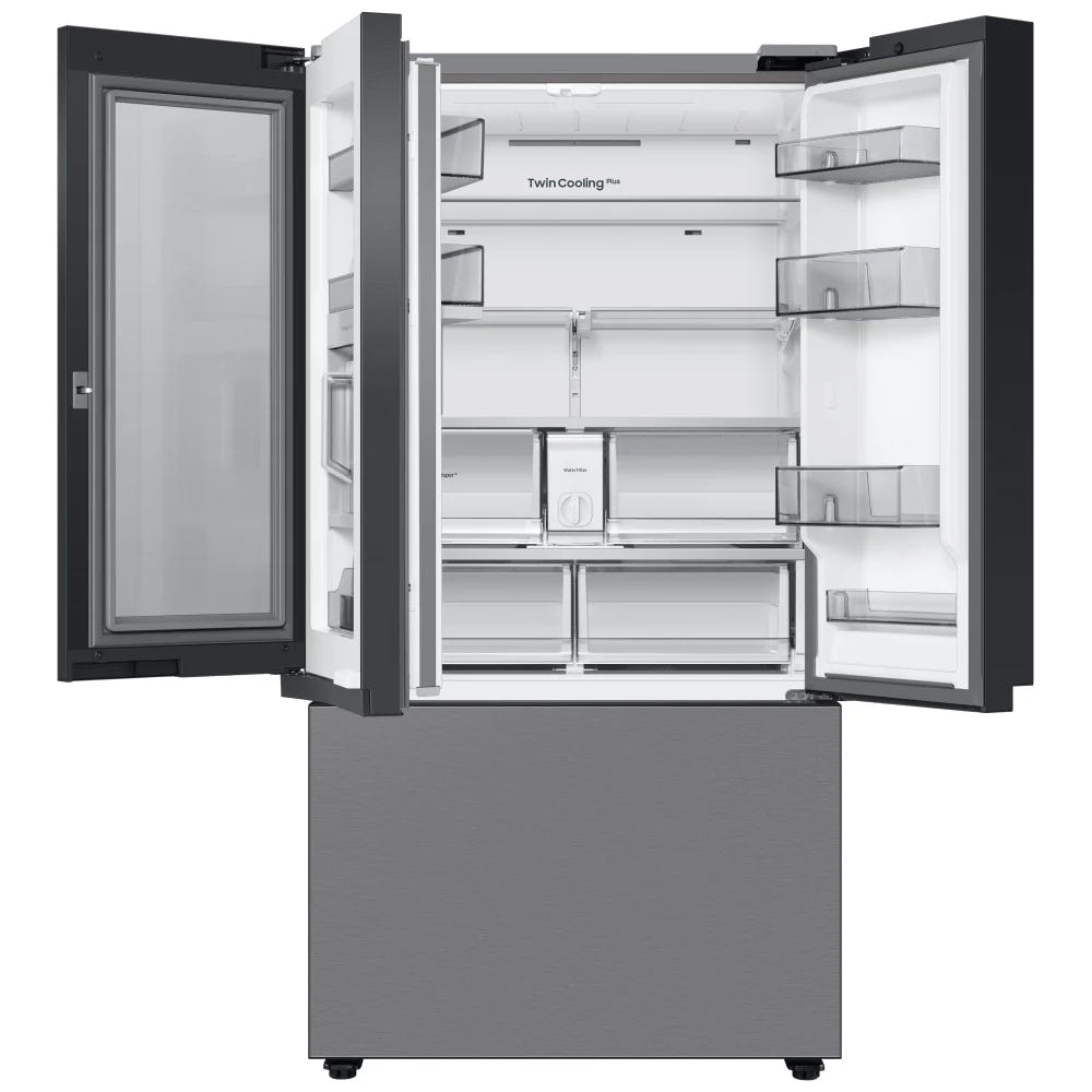 Samsung Bespoke RF24BB6600QLAA Counter Depth French Door Refrigerator, 36 inch Width, ENERGY STAR Certified, 23.9 cu. ft. Capacity, Counter Depth, Water Dispenser (Interior), Ice Dispenser (Freezer Located),