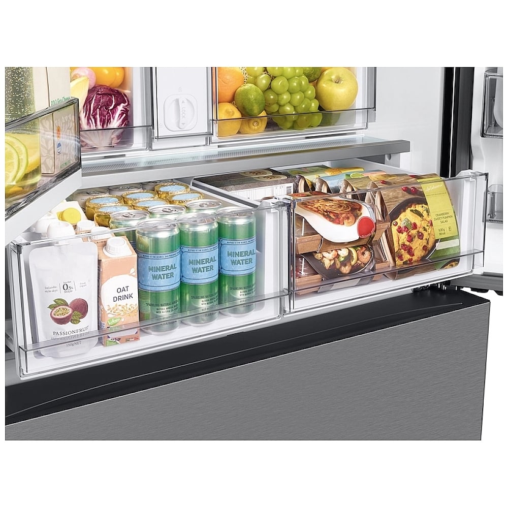 Samsung Bespoke RF24BB6600QLAA Counter Depth French Door Refrigerator, 36 inch Width, ENERGY STAR Certified, 23.9 cu. ft. Capacity, Counter Depth, Water Dispenser (Interior), Ice Dispenser (Freezer Located)