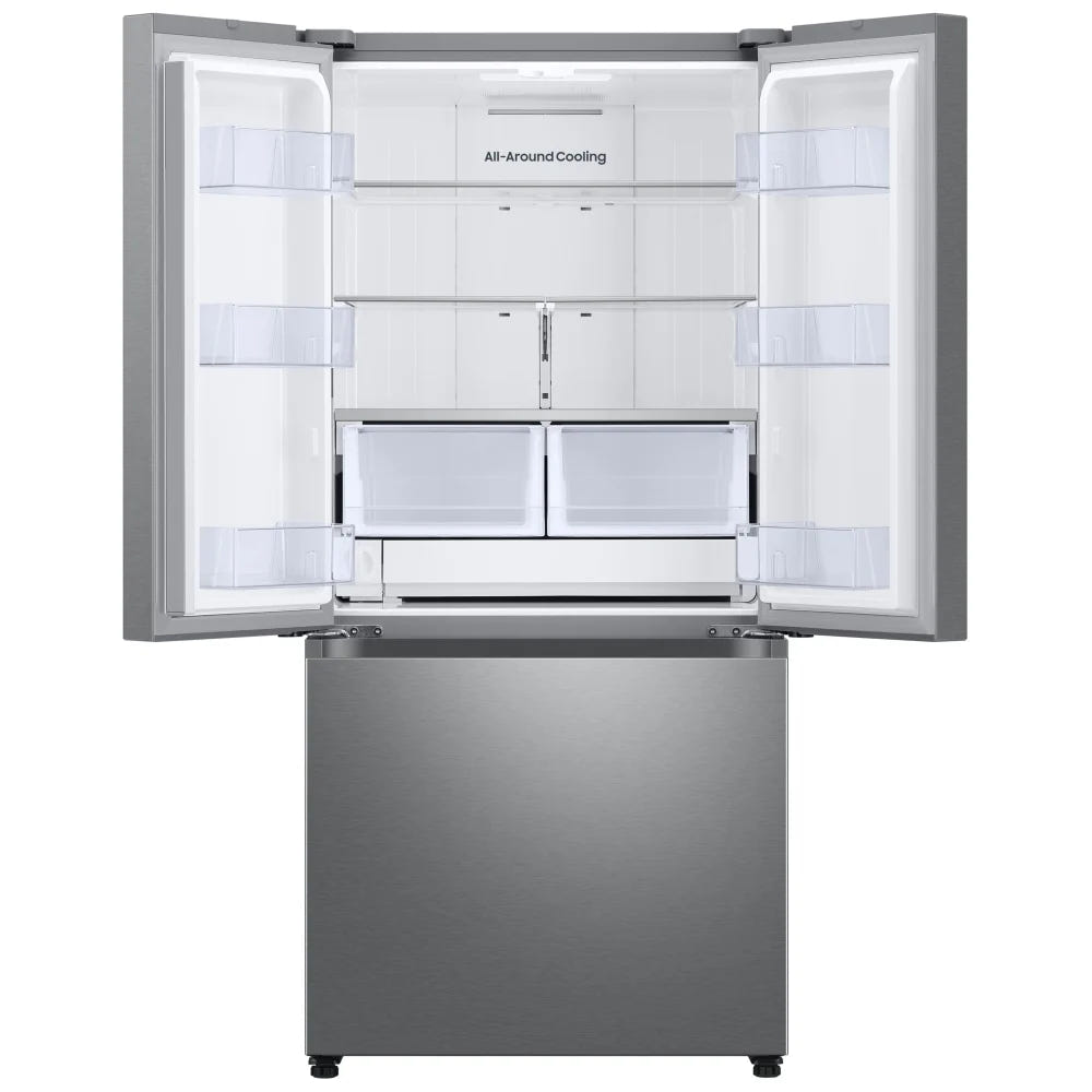 Samsung RF25C5151SR - RF25C5151SR/AA French Door Refrigerator, 33 inch Width, ENERGY STAR Certified, 24.5 cu. ft. Capacity, Ice Dispenser (Freezer Located), Stainless Steel colour