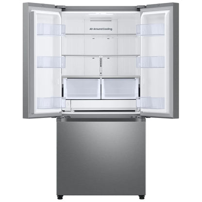 Samsung RF25C5151SR - RF25C5151SR/AA French Door Refrigerator, 33 inch Width, ENERGY STAR Certified, 24.5 cu. ft. Capacity, Ice Dispenser (Freezer Located), Stainless Steel colour
