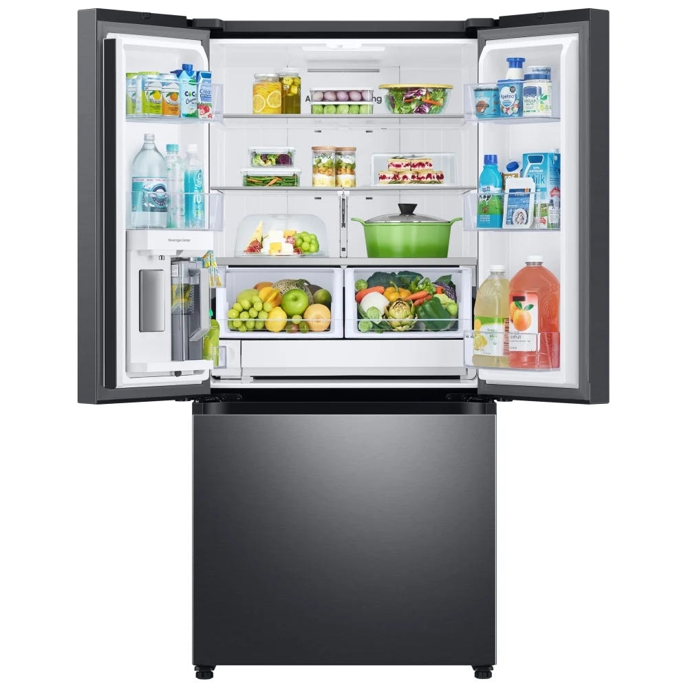 Samsung RF25C5551SG - RF25C5551SG/AA French Door Refrigerator, 33 inch Width, ENERGY STAR Certified, 24.5 cu. ft. Capacity, Water Dispenser (Interior), Ice Dispenser (Freezer Located