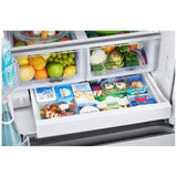 Samsung RF25C5A01SRAA French Door Refrigerator, 33 inch Width, 24.5 cu. ft. Capacity, Ice Dispenser (Freezer Located), ENERGY STAR Certified, Silver colour, SpaceMax™