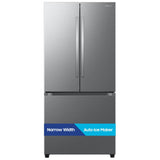 Samsung RF25C5A01SRAA French Door Refrigerator, 33 inch Width, 24.5 cu. ft. Capacity, Ice Dispenser (Freezer Located), ENERGY STAR Certified, Silver colour, SpaceMax™