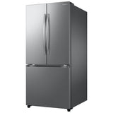 Samsung RF25C5A01SRAA French Door Refrigerator, 33 inch Width, 24.5 cu. ft. Capacity, Ice Dispenser (Freezer Located), ENERGY STAR Certified, Silver colour, SpaceMax™