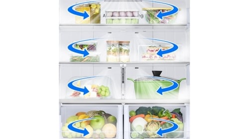 Samsung RF27CG5100SRAA Counter Depth French Door Refrigerator, 36 inch Width, ENERGY STAR Certified, 27 cu. ft. Capacity, Counter Depth, Ice Dispenser (Freezer Located), Stainless Steel colour