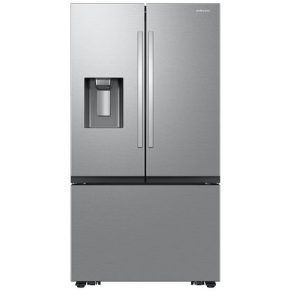 Samsung RF27CG5400SRAA Counter Depth French Door Refrigerator, 36 inch Width, ENERGY STAR Certified, 26 cu. ft. Capacity, Counter Depth, Water Dispenser (Exterior), Ice Dispenser (Thru Door)