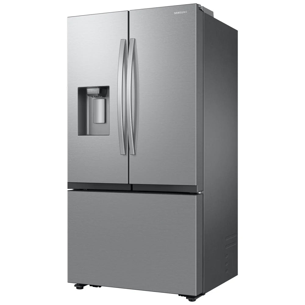 Samsung RF27CG5400SRAA Counter Depth French Door Refrigerator, 36 inch Width, ENERGY STAR Certified, 26 cu. ft. Capacity, Counter Depth, Water Dispenser (Exterior), Ice Dispenser (Thru Door)