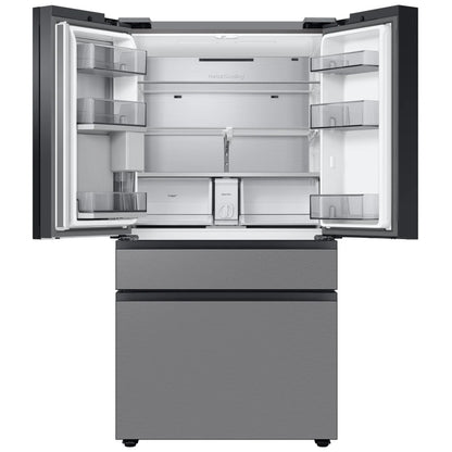 Samsung Bespoke RF29BB8600QLAA French Door Refrigerator, 36 inch Width, ENERGY STAR Certified, 28.8 cu. ft. Capacity, Water Dispenser (Interior), Ice Dispenser (Freezer Located), Stainless Steel colour Beverage Center,