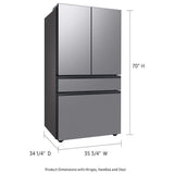 Samsung Bespoke RF29BB8600QLAA French Door Refrigerator, 36 inch Width, 28.8 cu. ft. Capacity, Water Dispenser (Interior), Ice Dispenser (Freezer Located), ENERGY STAR Certified, Stainless Steel colour