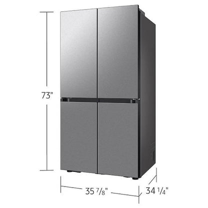 Samsung Bespoke RF29DB9600QLAA French Door Refrigerator, 36 inch Width, ENERGY STAR Certified, 29 cu. ft. Capacity, Custom Panel Ready, Water Dispenser (Interior), Ice Dispenser (Freezer Located)
