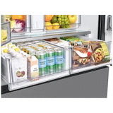 Samsung Bespoke RF30BB6200QLAA French Door Refrigerator, 36 inch Width, 30.1 cu. ft. Capacity, Water Dispenser (Interior), Ice Dispenser (Freezer Located), ENERGY STAR Certified, Stainless Steel colour