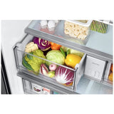 Samsung Bespoke RF24BB6200QLAA Bottom Freezer Counter Depth French Door Refrigerator, 36 inch Width, 23.9 cu. ft. Capacity, Counter Depth, Water Dispenser (Interior), Ice Dispenser (Freezer Located), ENERGY STAR Certified, Stainless Steel colour
