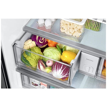 Samsung Bespoke RF24BB6200QLAA Bottom Freezer Counter Depth French Door Refrigerator, 36 inch Width, ENERGY STAR Certified, 23.9 cu. ft. Capacity