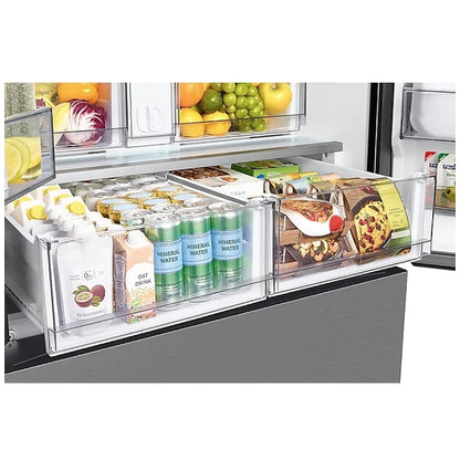 Samsung Bespoke RF24BB6200QLAA Bottom Freezer Counter Depth French Door Refrigerator, 36 inch Width, ENERGY STAR Certified, 23.9 cu. ft. Capacity