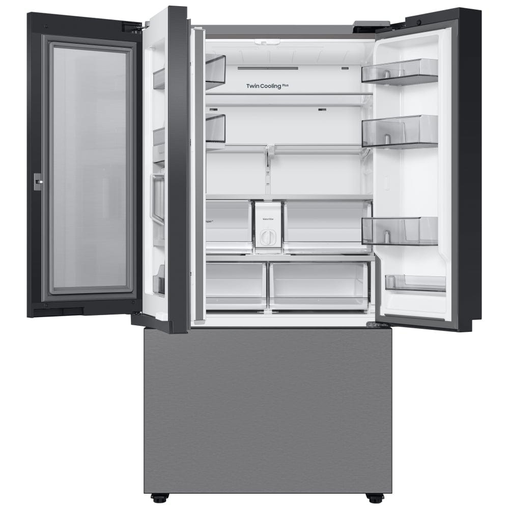 Samsung Bespoke RF24BB6200QLAA Bottom Freezer Counter Depth French Door Refrigerator, 36 inch Width, ENERGY STAR Certified, 23.9 cu. ft. Capacity