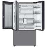 Samsung Bespoke RF24BB6200QLAA Bottom Freezer Counter Depth French Door Refrigerator, 36 inch Width, 23.9 cu. ft. Capacity, Counter Depth, Water Dispenser (Interior), Ice Dispenser (Freezer Located), ENERGY STAR Certified, Stainless Steel colour