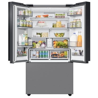 Samsung Bespoke RF30BB6600QLAA French Door Refrigerator, 36 inch Width, ENERGY STAR Certified, 30.1 cu. ft. Capacity, Water Dispenser (Interior), Ice Dispenser (Freezer Located), Stainless Steel colour Beverage Center