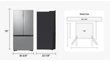 Samsung RF32CG5100SRAA French Door Refrigerator, 36 inch Width, 32 cu. ft. Capacity, Ice Dispenser (Freezer Located), ENERGY STAR Certified, Stainless Steel colour