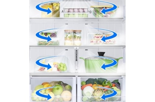 Samsung RF32CG5100SRAA French Door Refrigerator, 36 inch Width, ENERGY STAR Certified, 32 cu. ft. Capacity, Ice Dispenser (Freezer Located), Stainless Steel colour