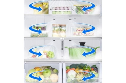 Samsung RF32CG5100SRAA French Door Refrigerator, 36 inch Width, ENERGY STAR Certified, 32 cu. ft. Capacity, Ice Dispenser (Freezer Located), Stainless Steel colour