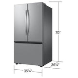 Samsung RF32CG5100SRAA French Door Refrigerator, 36 inch Width, 32 cu. ft. Capacity, Ice Dispenser (Freezer Located), ENERGY STAR Certified, Stainless Steel colour