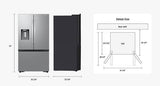 Samsung RF32CG5400MTAA French Door Refrigerator, 36 inch Width, 31 cu. ft. Capacity, Ice Dispenser (Freezer Located), ENERGY STAR Certified, Black Matte Steel colour