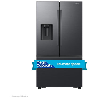 Samsung RF32CG5400MTAA French Door Refrigerator, 36 inch Width, ENERGY STAR Certified, 31 cu. ft. Capacity, Ice Dispenser (Freezer Located), Black Matte Steel colour